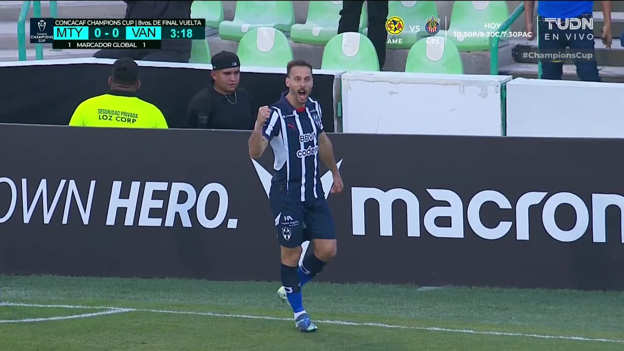 ¡Gol de Rayados! Canales abre el marcador a los 3 minutos