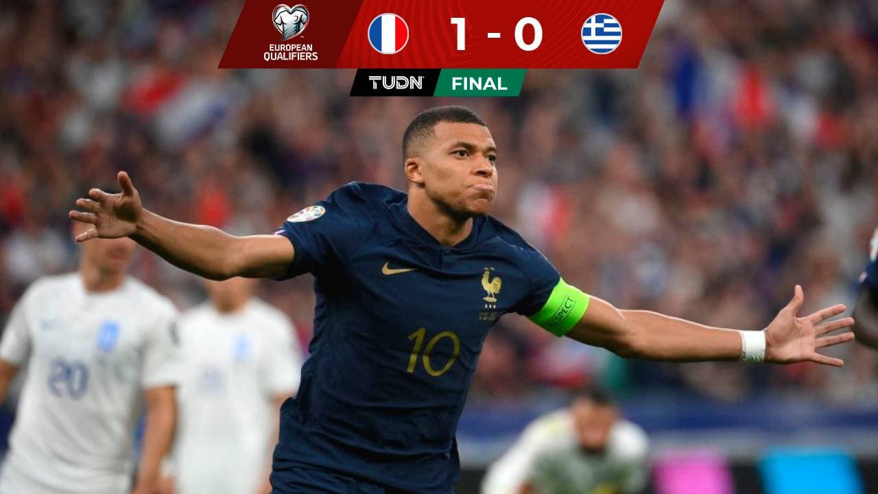 Francia, con gol de Mbappé, superó a Grecia en Eliminatorias de la Euro 2024