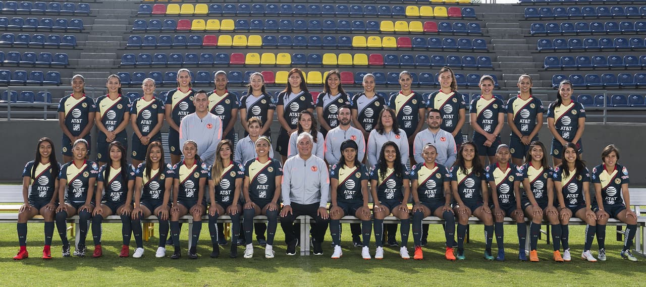 Foto oficial del América femenil Apertura 2018.