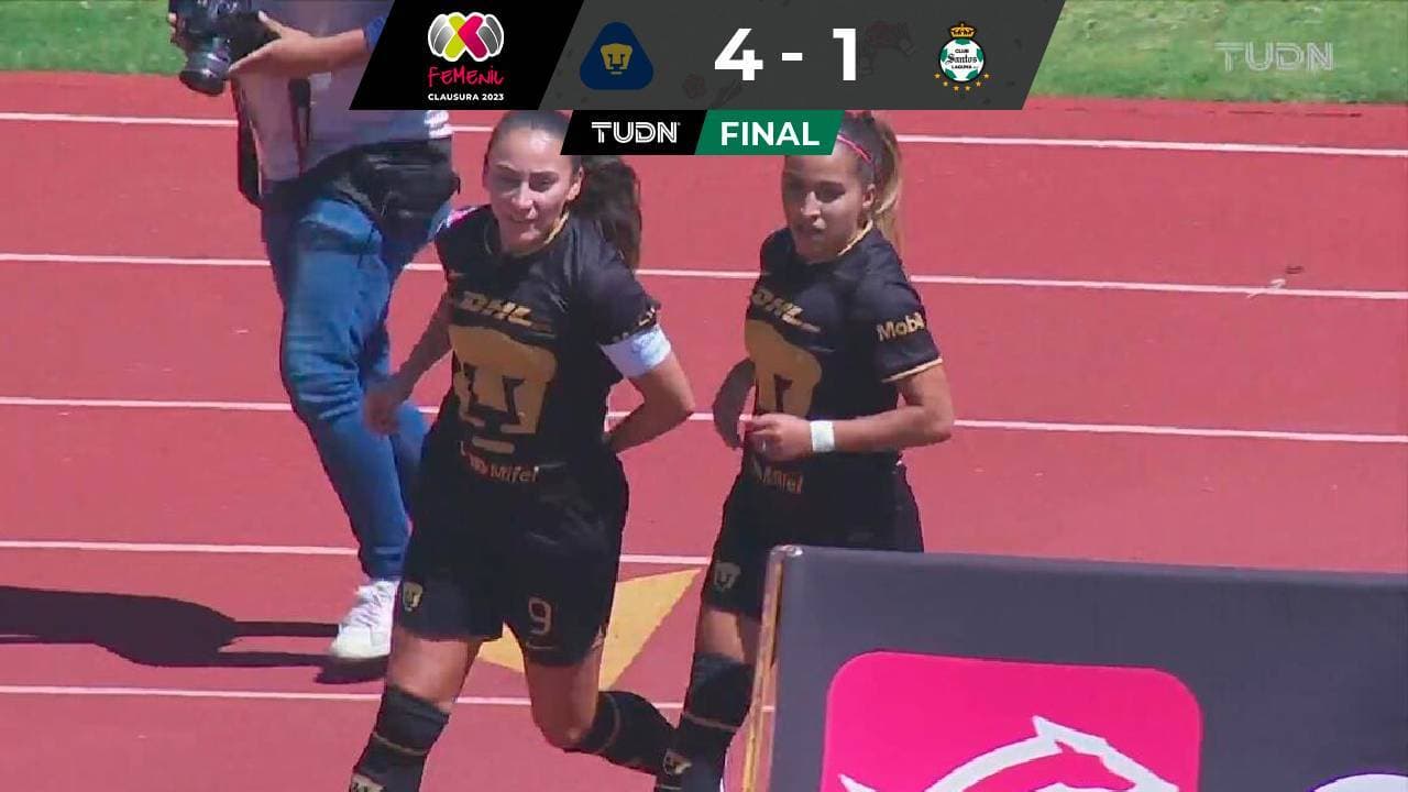 Pumas Femenil regresa al camino del triunfo con goleada ante Santos