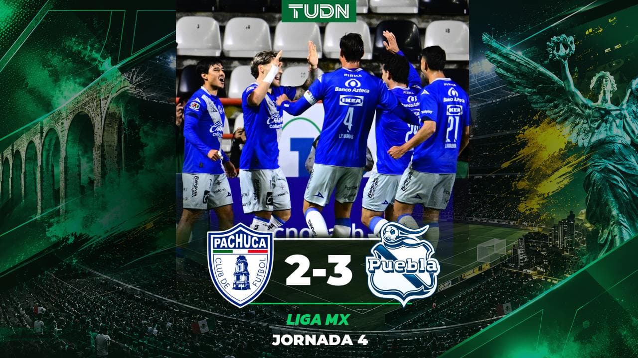 Puebla derrota a domicilio a Pachuca en la Jornada 4 del Apertura 2026 de Liga MX
