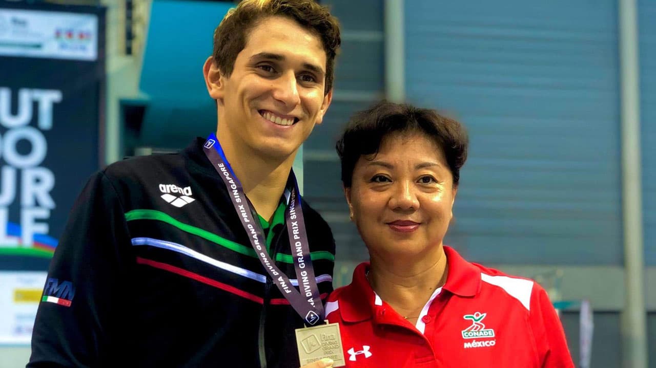 Diego Balleza logra medalla de bronce en plataforma de 10 metros