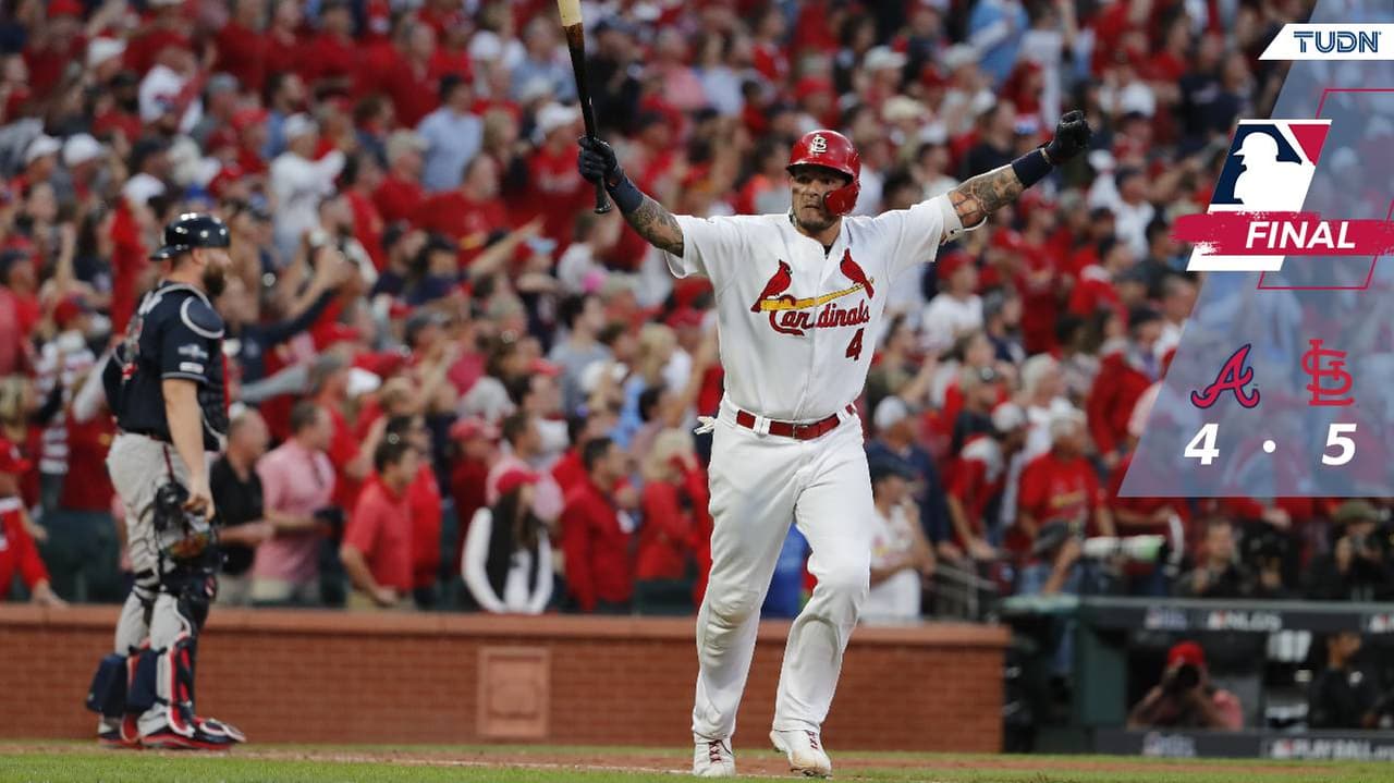 Molina, héroe del triunfo de Cardinales sobre Braves