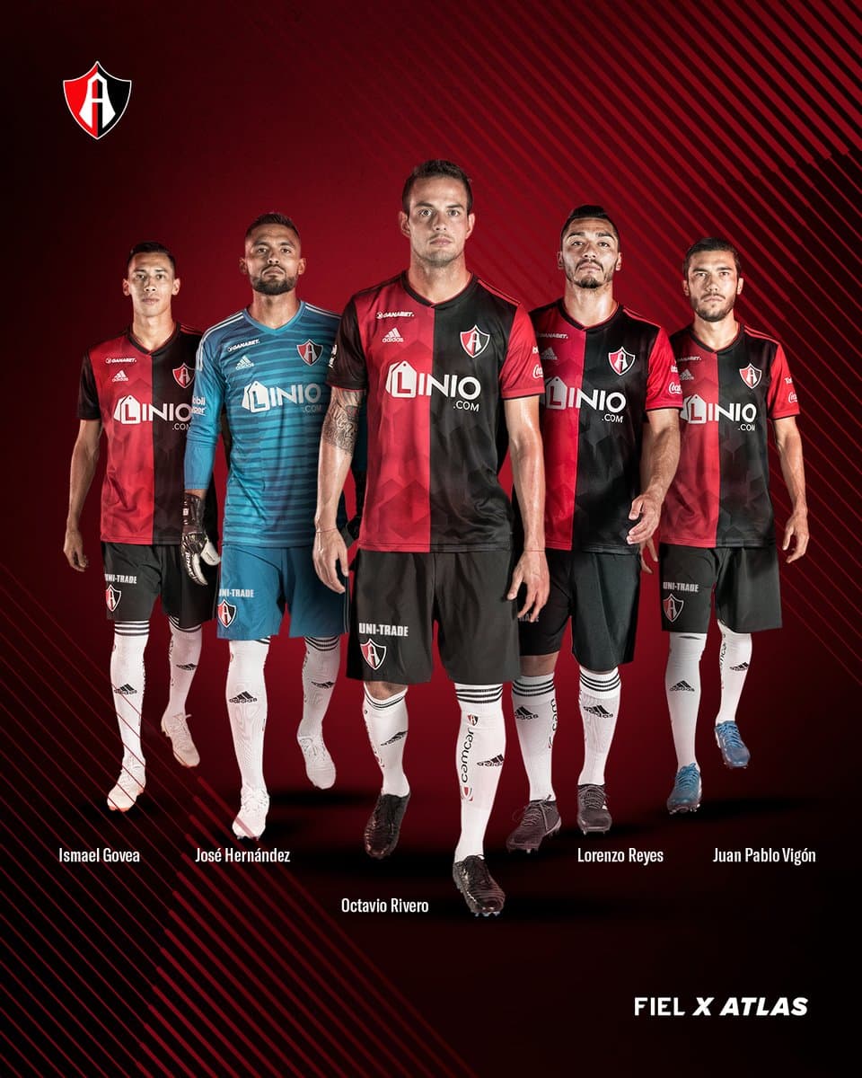 Jersey local del Atlas FC 2018/19.