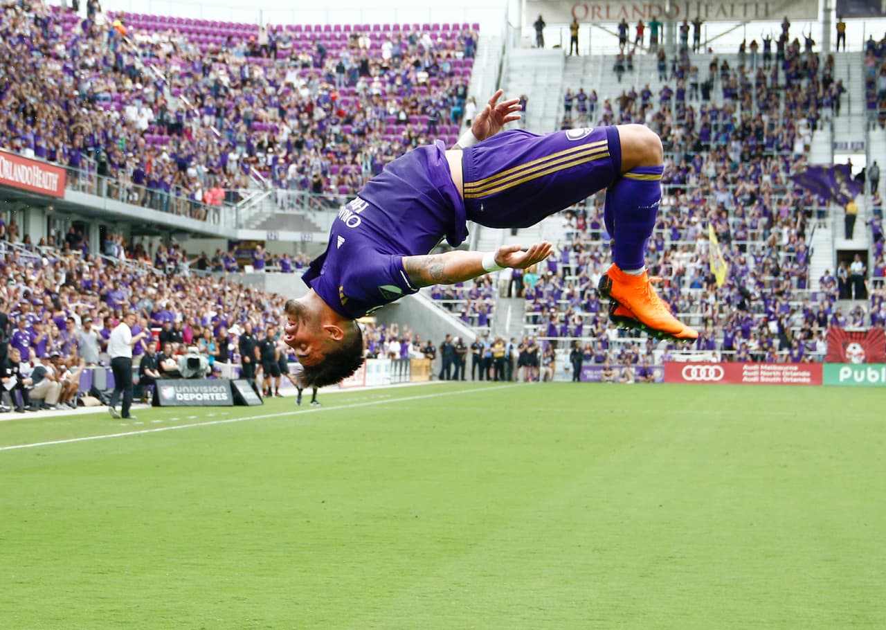 Dom Dwyer festeja gol Orlando City v NYRB