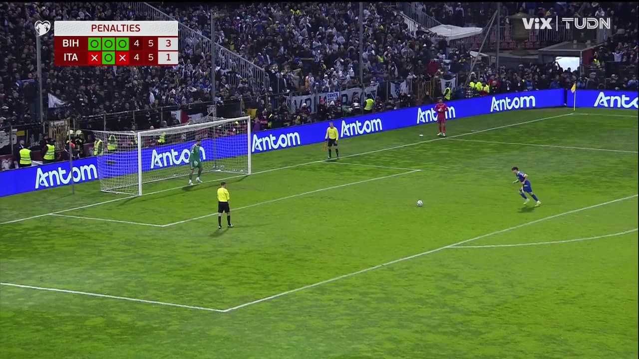 ¡Grítenlo Bosnia y Herzegovina y está en el Mundial! El estadio explota en festejos, Italia ha quedado eliminada