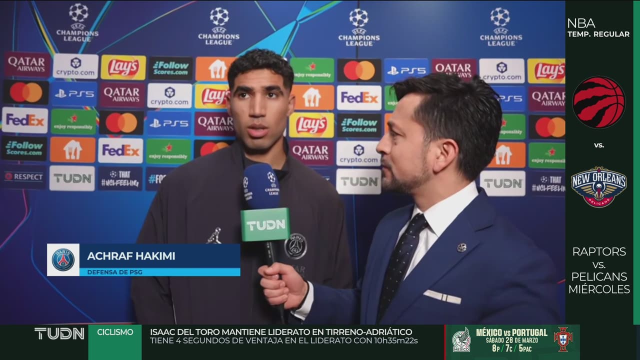 Hakimi detalla el triunfo contundente del PSG en Champions