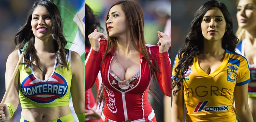 La belleza de las porristas en la fecha 4