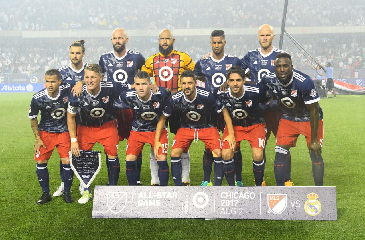 Este fue el once inicial del combinado de astros de la MLS. (USA Today Images)