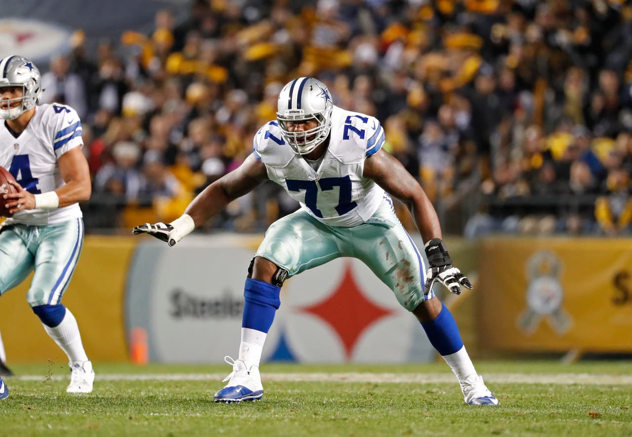 <b>No. 18: TYRON SMITH, T Dallas Cowboys</b>
<br>La selección de Tyron Smith al primer equipo All-Pro en 2016 lo hace uno de los dos tackles ofensivos que han sido nombrados al equipo varias veces desde 2014.