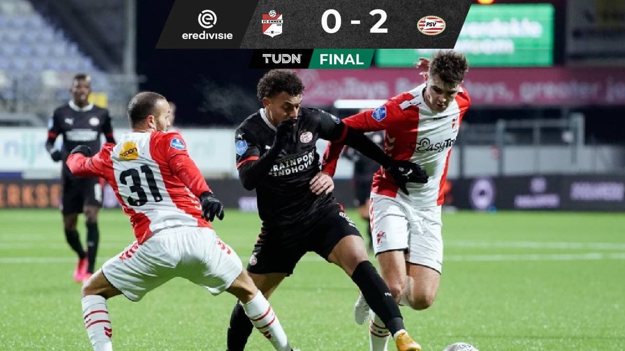 Erick Gutiérrez, clave para el triunfo del PSV ante el Emmen