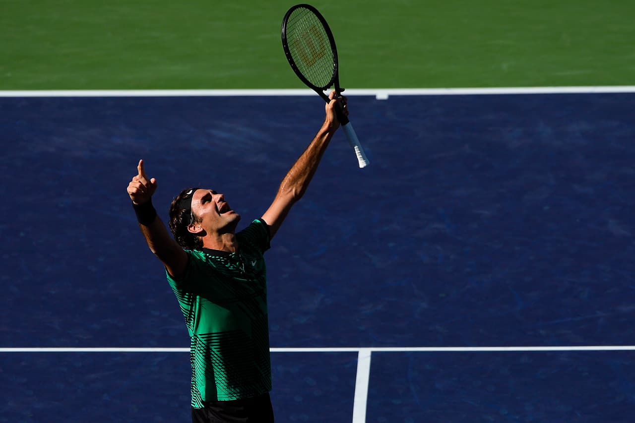 Federer también se convierte en el ganador de mayor edad en Indian Wells.