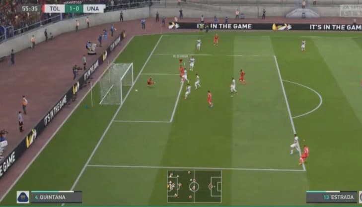 Diego Rosales demostró un gran nivel de juego al mando de los Diablos y goleó a los Pumas del defensa Luis Quintana.