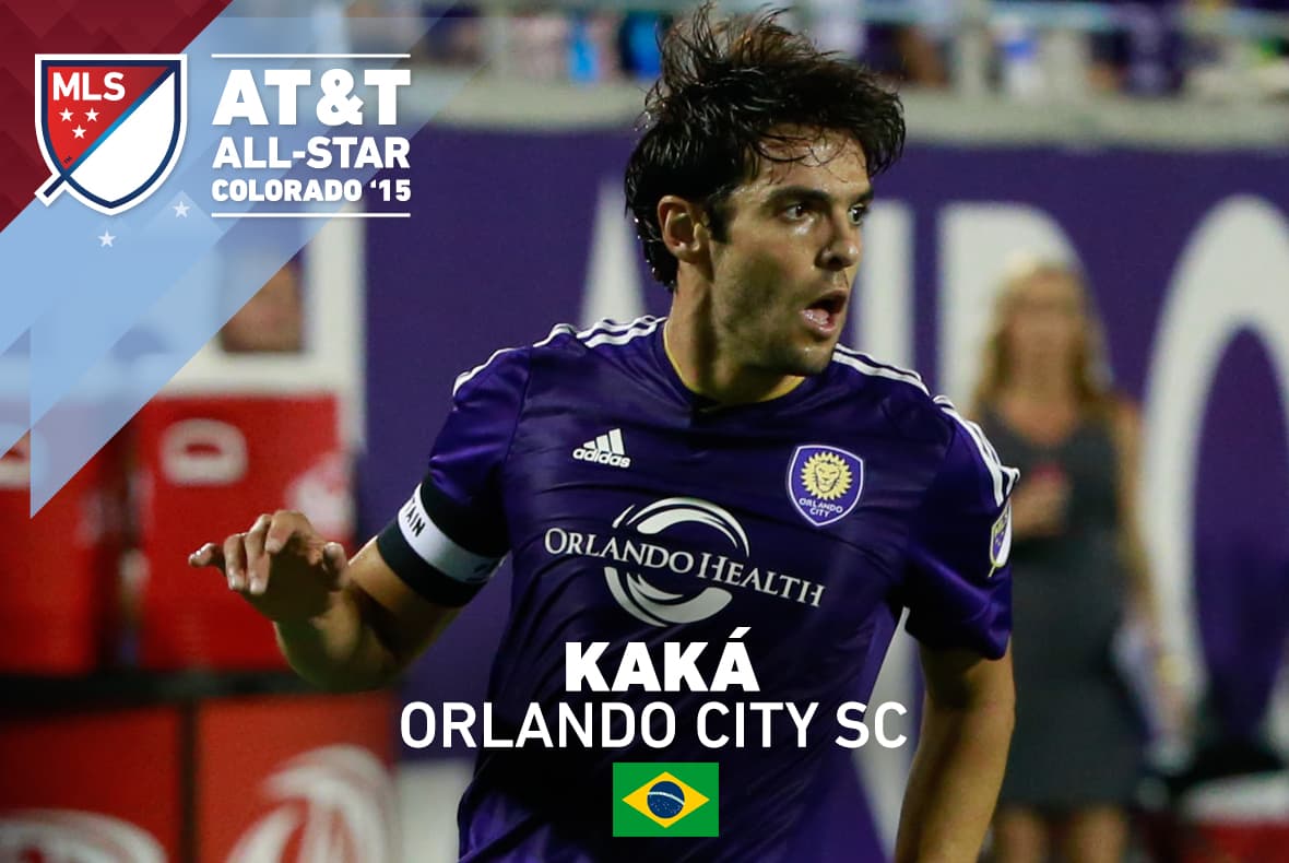 El ganador del jugador del año de la FIFA y Balón de Oro en el 2007, se gana su primera participación en el MLS All-Star en su primera temporada jugando en Orlando City SC.