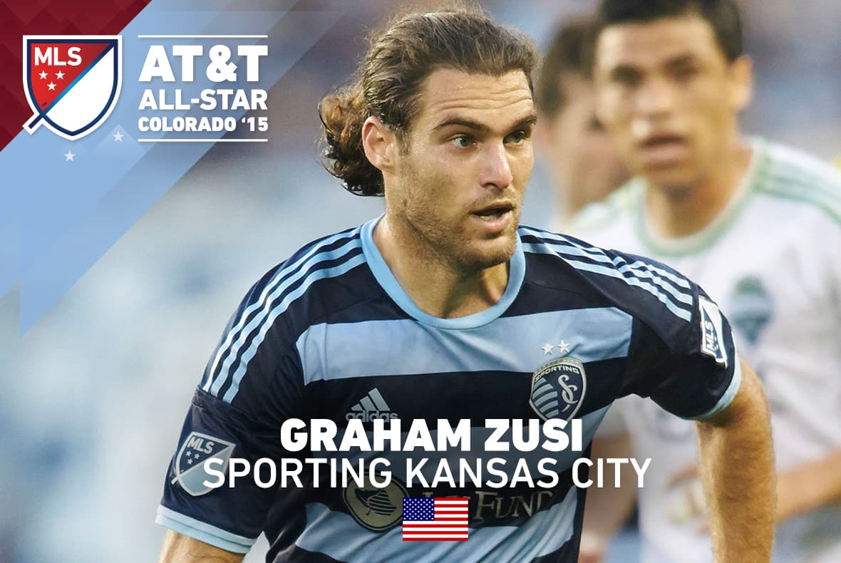 Un jugador con siete años de experiencia en la MLS, Zusi aparecerá en el All-Star por tercera vez consecutiva. Fue seleccionado por los Estados Unidos para el Mundial del 2014.