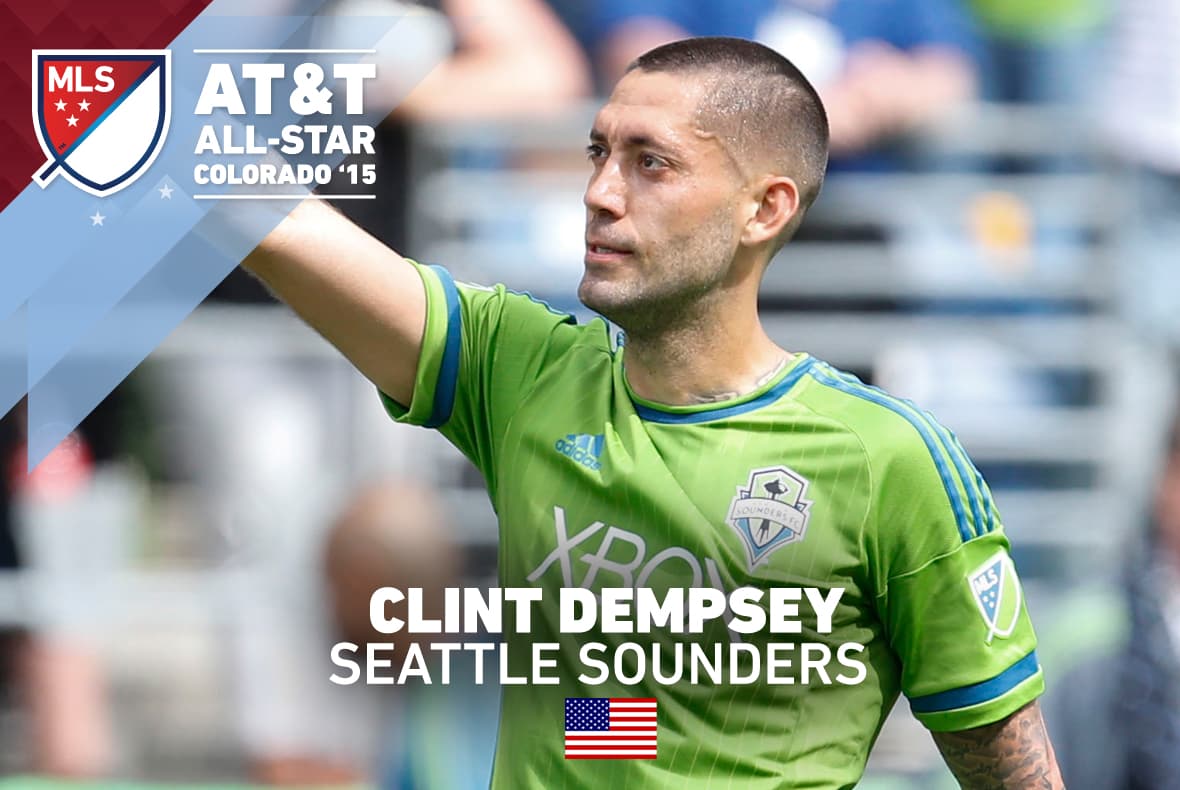 En su tercera temporada con Seattle, Clint Dempsey ha impulsado a su equipo a defender el Supporters Shield ganado el año pasado. Es indiscutidamente uno de los líderes del equipo.