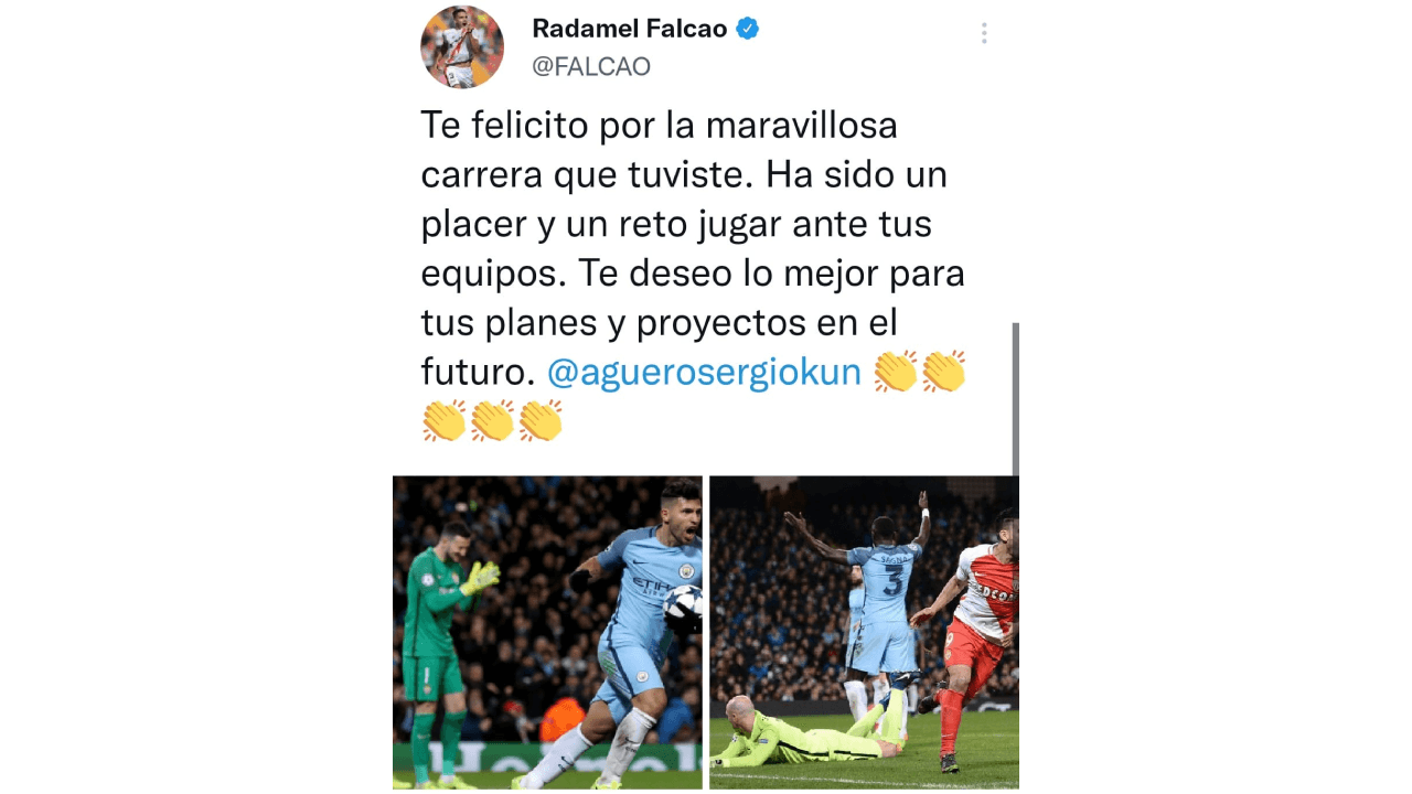 El mundo del futbol se despide de un grande, Sergio 'Kun' Agüero anunció su retiro de las canchas por problemas cardiacos, lo cual causó reacciones en redes. Compañeros de cancha, equipos y fanáticos, le dedicaron palabras, imágenes y videos por su gran trayectoria, su talento y, sobre todo, por su calidad. humana, ¡hasta luego, Kun!