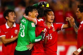 Stephan White, un niño de 12 años, le dio un consejo al portero Wang Dalei, para detener el penal.