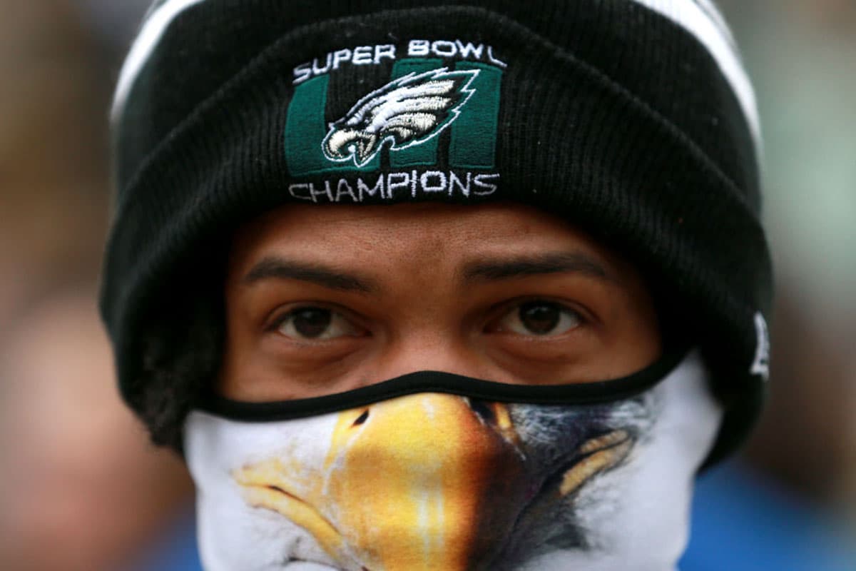 Los Philadelphia Eagles contaron también con apoyo en el Superdome.
