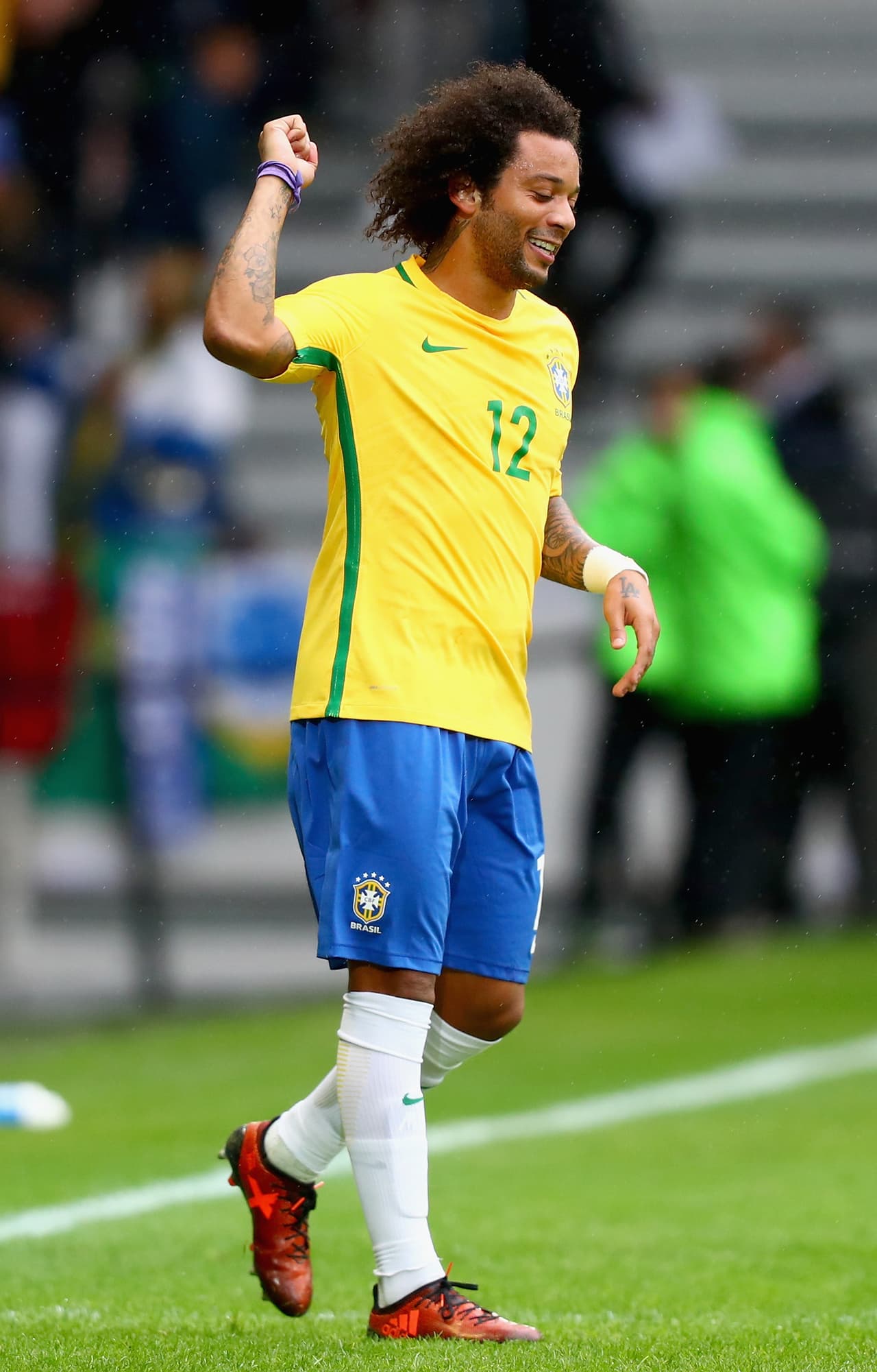 Festejaba el jugador del Real Madrid, que se sacaba un poco la mala racha que lleva en el equipo español por La Liga.