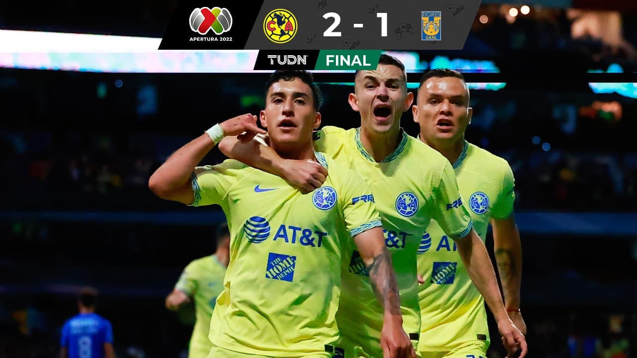 Alejandro Zendejas al rescate, gol y asistencia en el triunfo del América sobre Tigres.