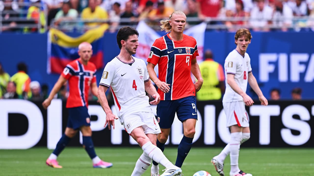 Noruega e Inglaterra empatan en el primer tiempo del partido de cuartos de final