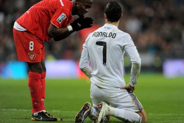 Algunos jugadores se hicieron de palabras con Cristiano.