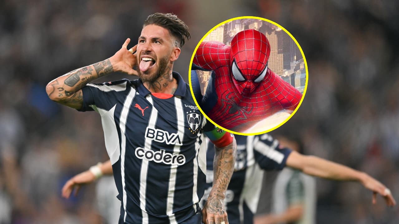 Sergio Ramos 'sorprende' a Spider-Man con su primer gol en Monterrey