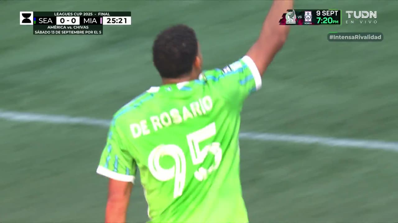 ¡Explota Seattle! De Rosario clava un cabezazo brutal y mete un golazo