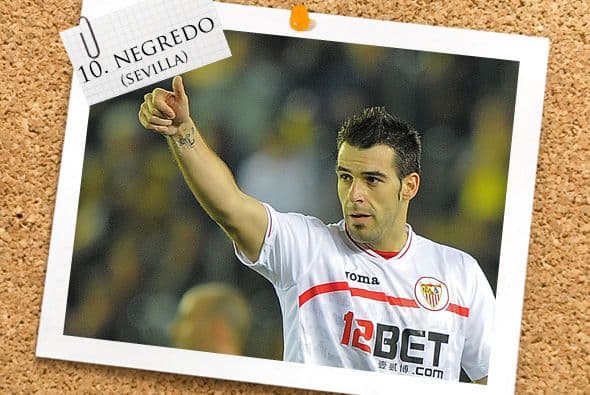 También tenemos a otro español, Alvaro Negredo, ariete del Sevilla y que hizo dos goles al Villarreal en la Ida de la Copa del Rey, así como uno más ante Espanyol en Liga, aunque en este juego su equipo terminó perdiendo.