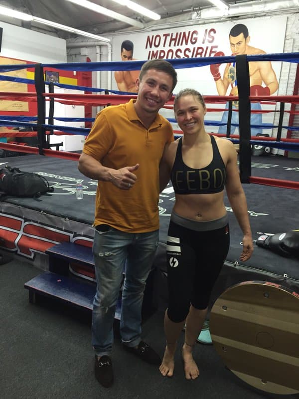 Gennady Golovkin y Ronda Rousey