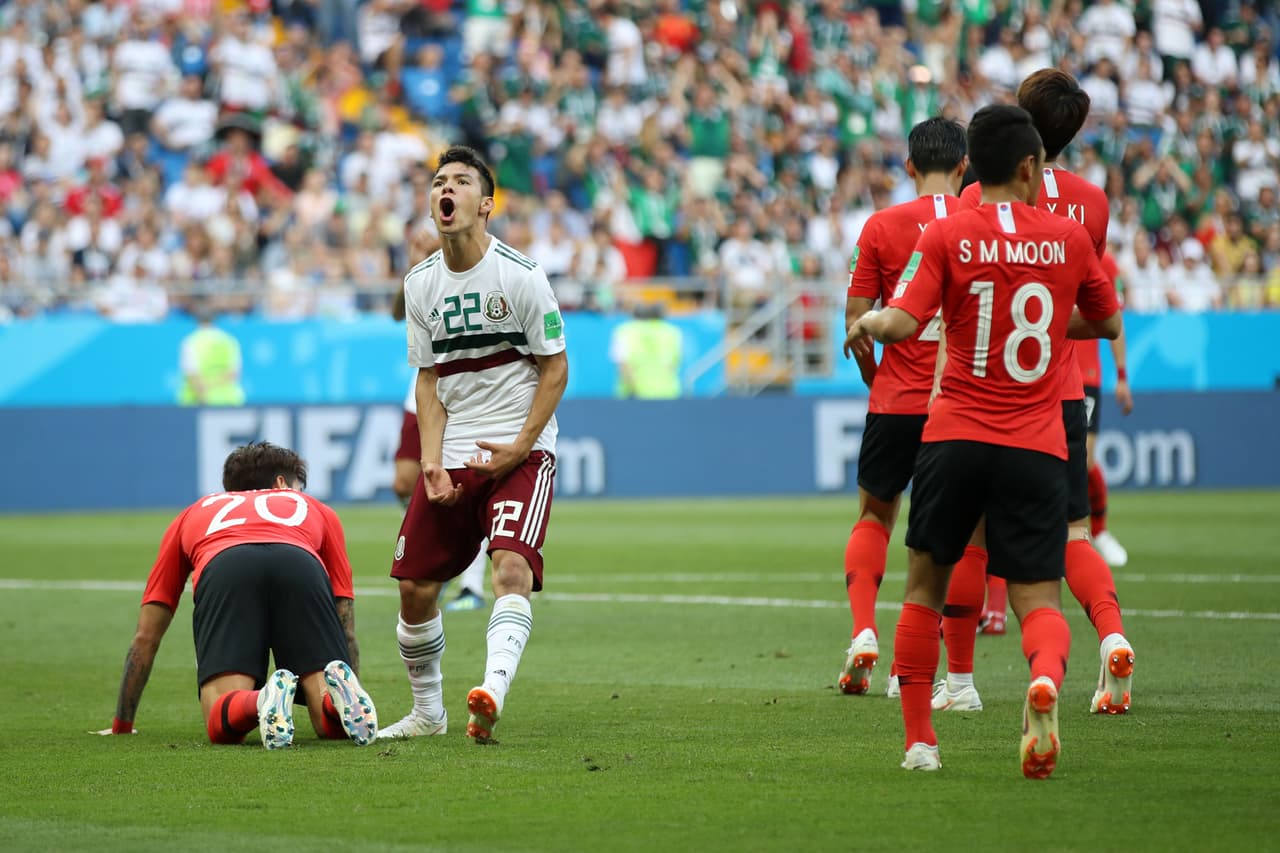 El 'Chucky' se lamenta tras fallar un disparo que pudo significar el segundo para México.