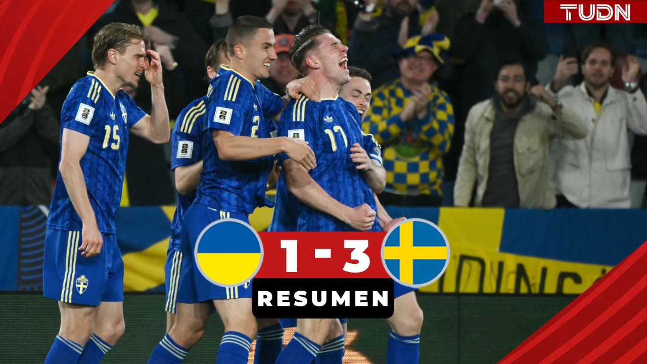 Resumen | Suecia sueña con Mundial 2026 al vencer a Ucrania en España