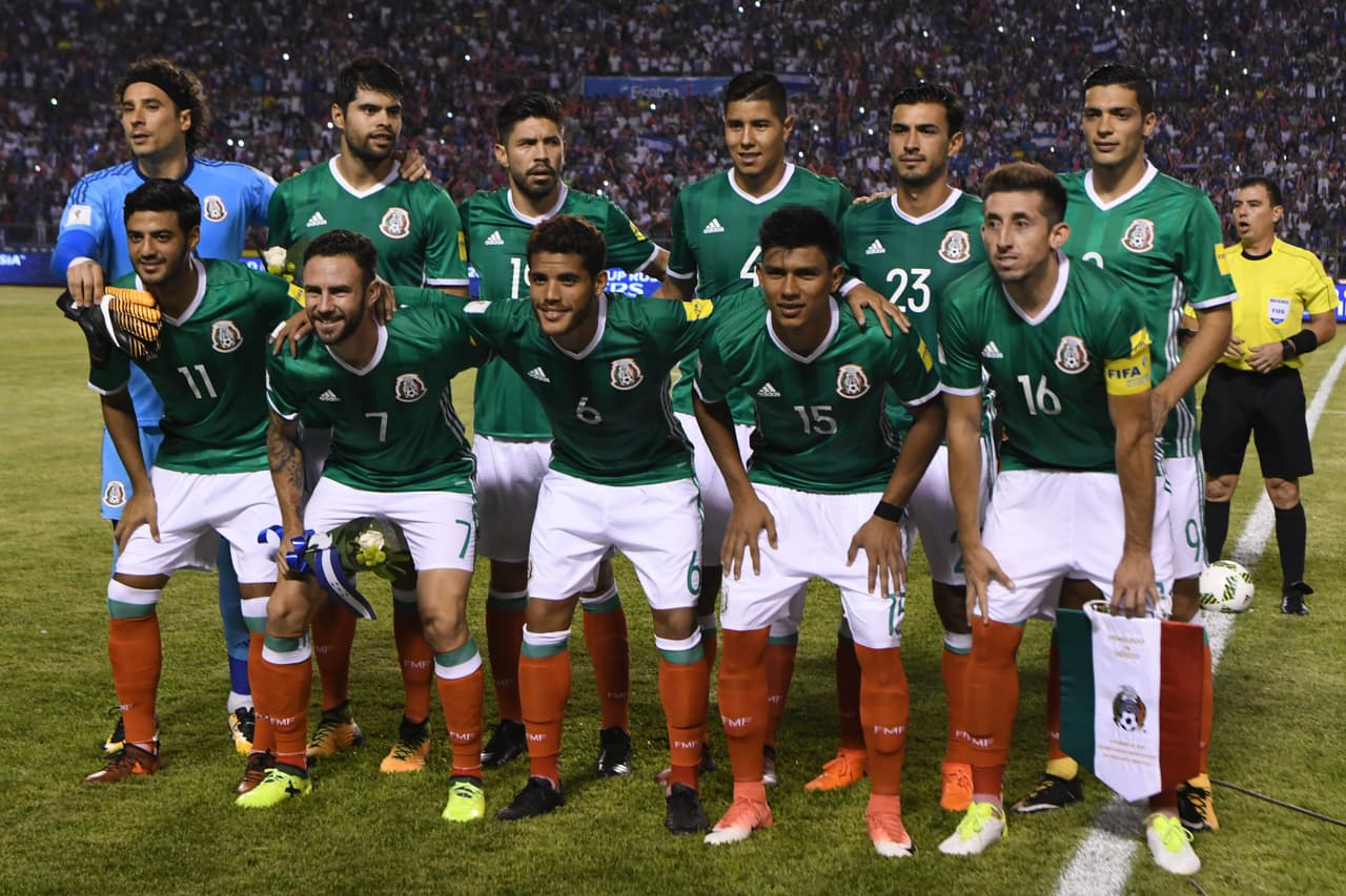 16. México (Concacaf): 1060 puntos [Clasificada a Rusia 2018]