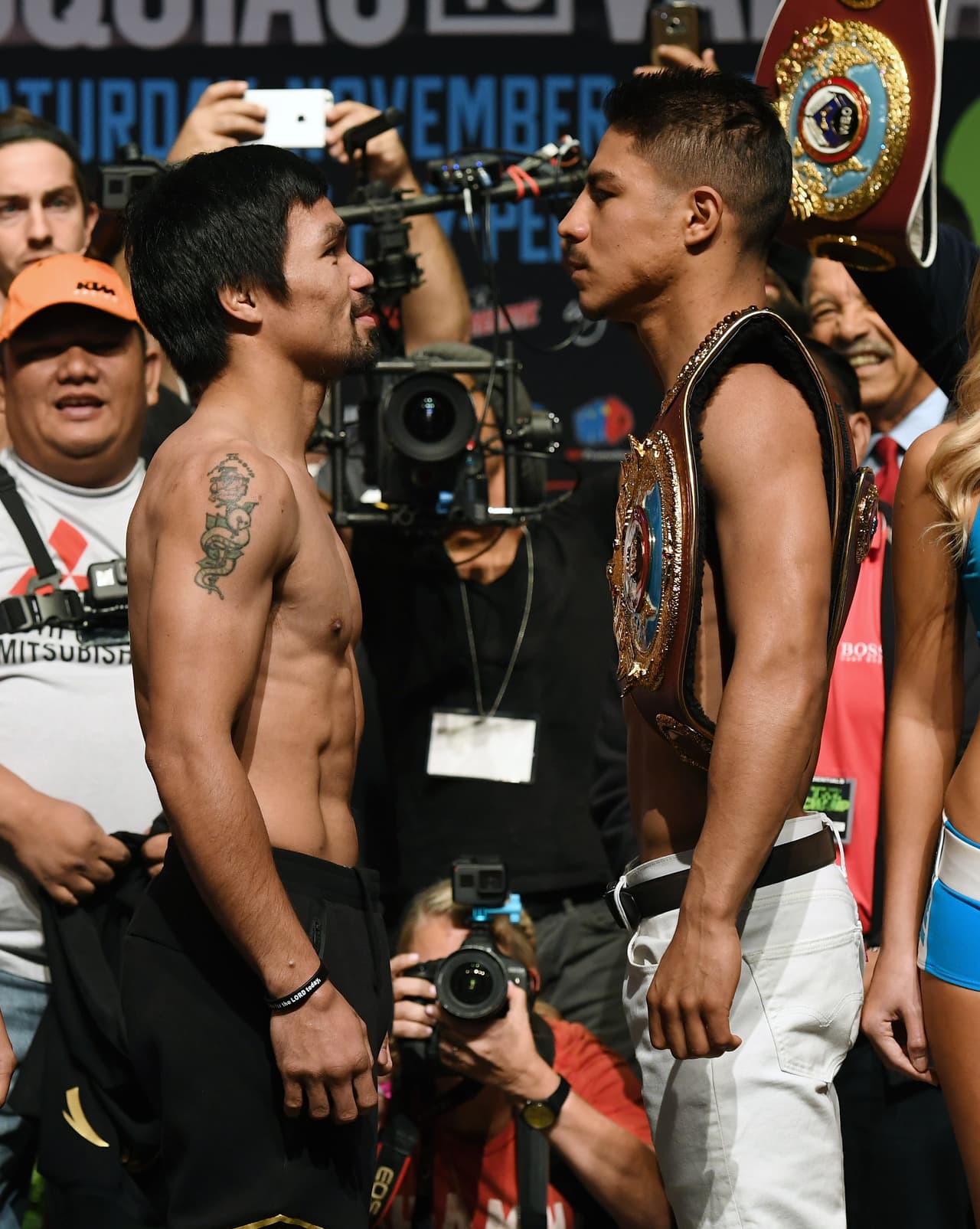 La pelea estelar la protagonizarán el filipino Manny Pacquiao y el mexicano-estadounidense Jessie Vargas.