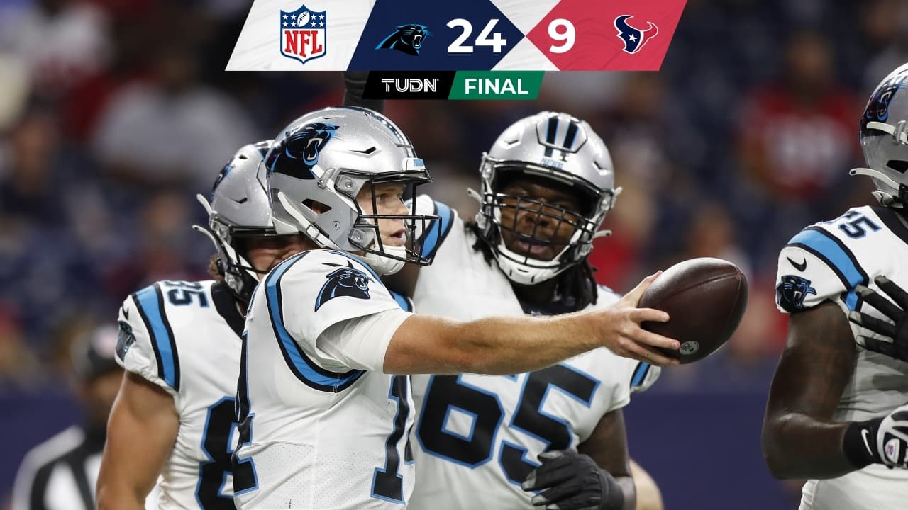 Panthers arrollan a Texans y suman tercera victoria en la campaña