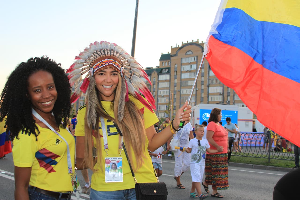 Con luz propia brillaron las colombianas en la sede del partido contra Polonia.