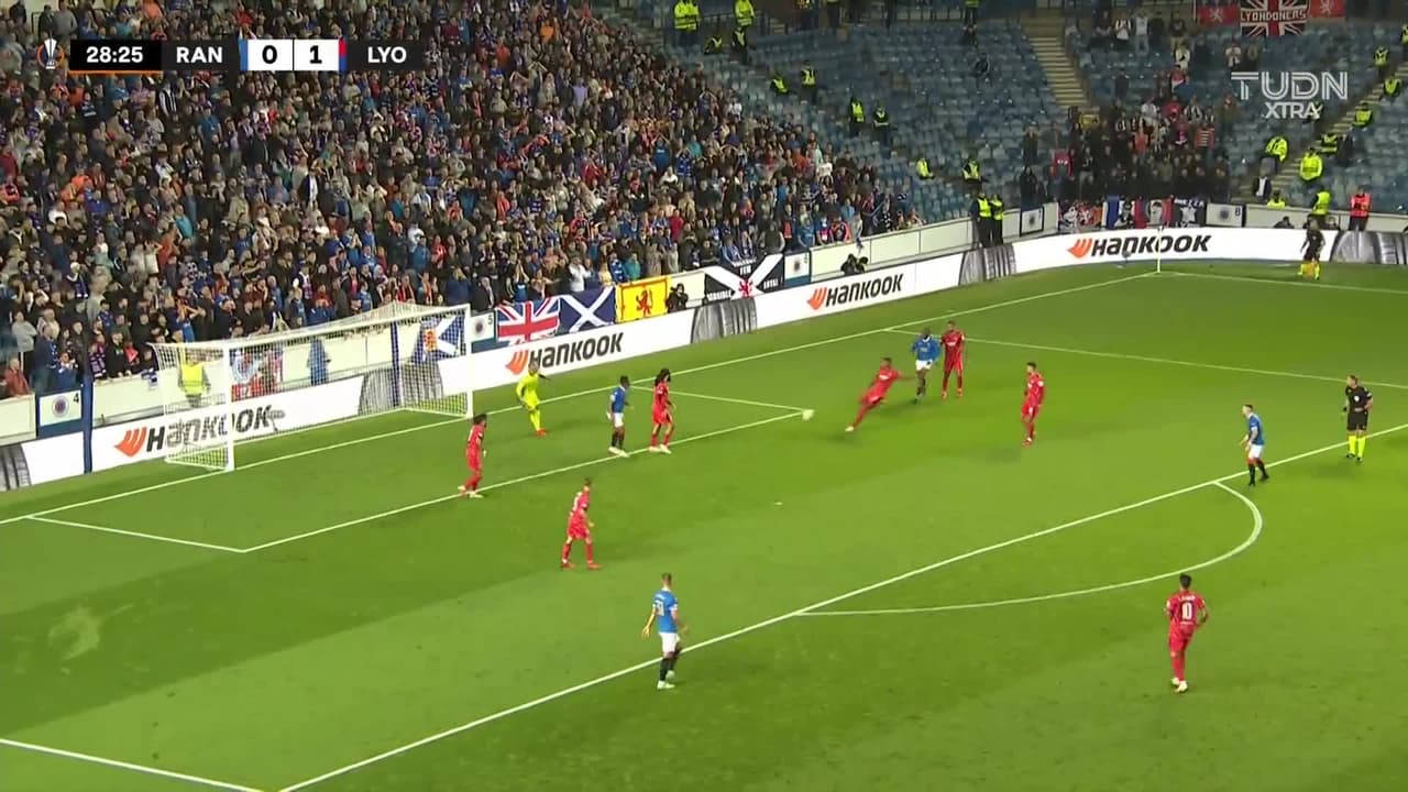 ¡TIRO ATAJADO! disparo por Joe Aribo.