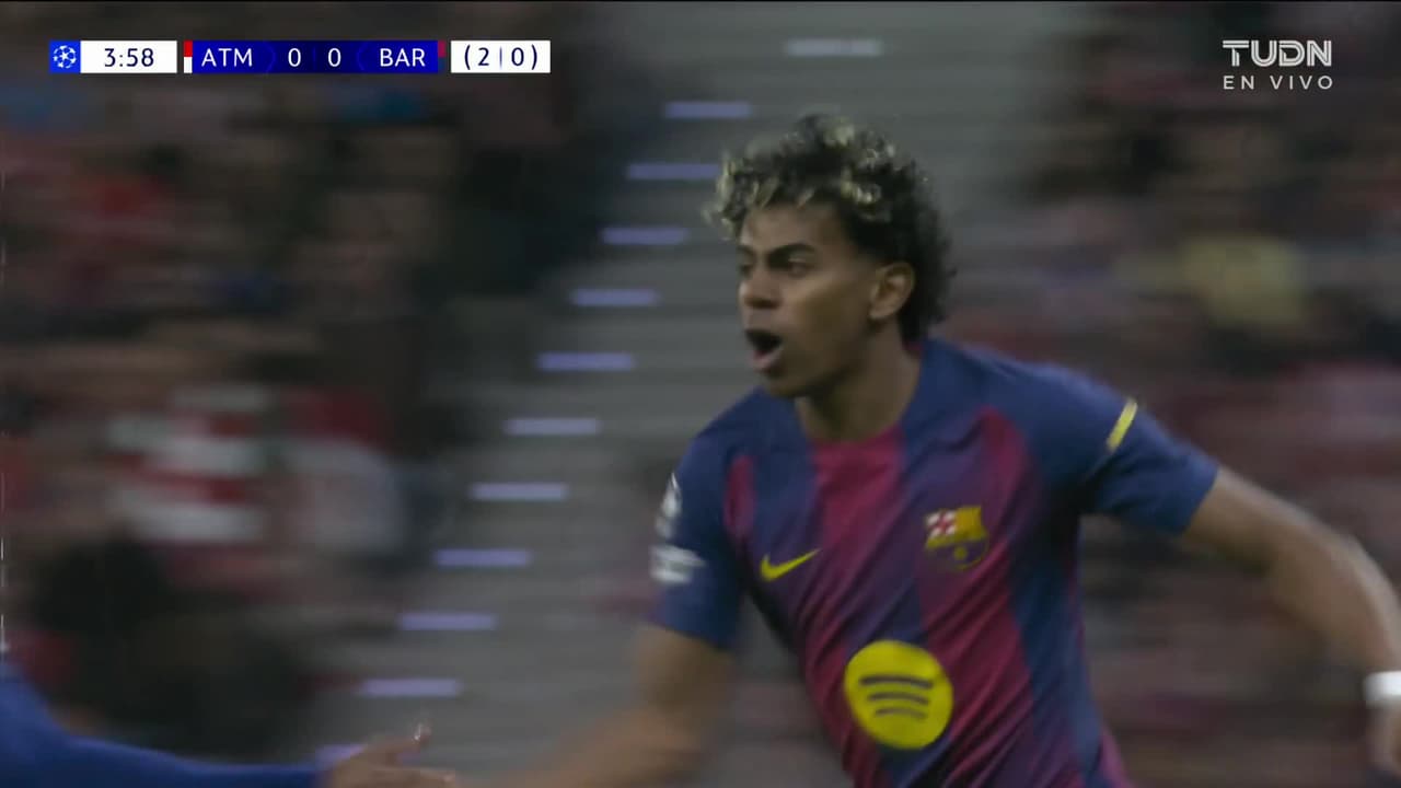 ¡Gol tempranero! Lamine aprovecha error y anota para el Barcelona