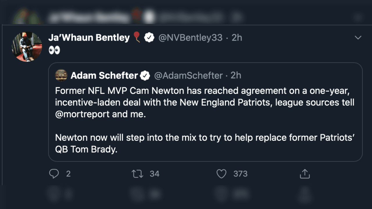 El acuerdo entre Cam y New England generó mucha expectativa en el mundo en la NFL.