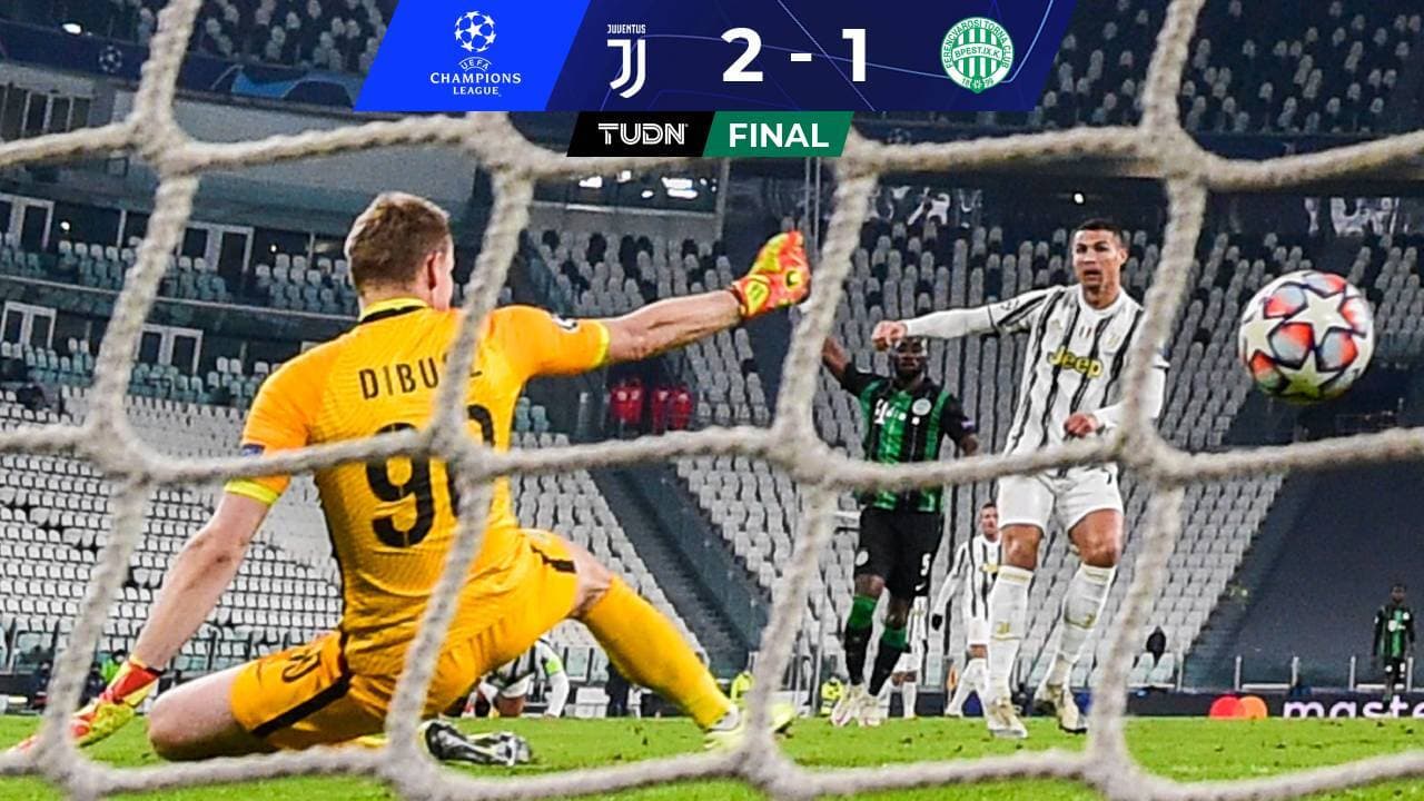 In extremis, Juventus salvó el desastre ante el Ferencvaros con gol de último minuto
