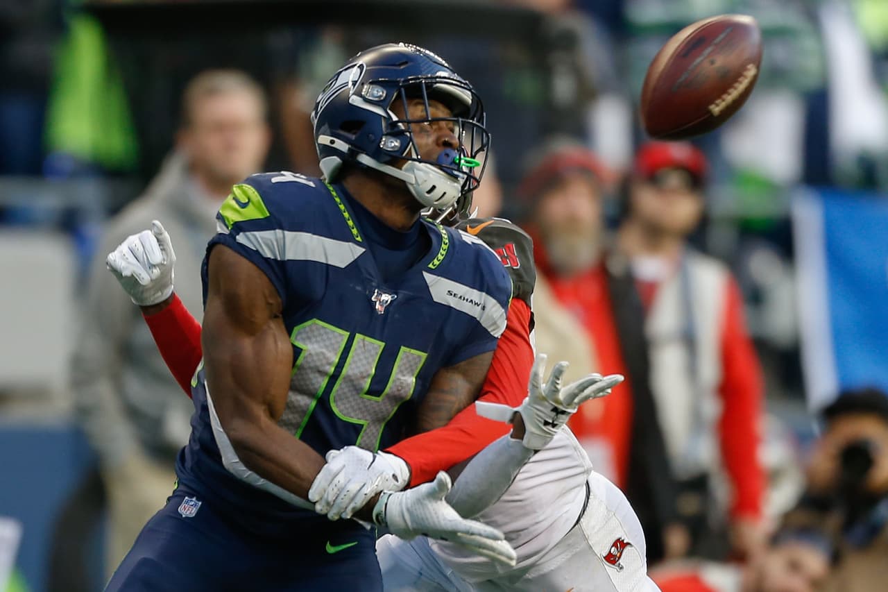 DK Metcalf tuvo un gran partido tras lograr 123 yardas y un touchdown en los seis pases recibidos.