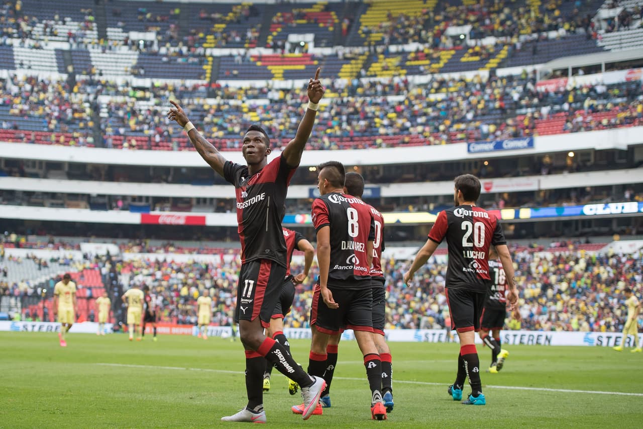 Cerramos este Top 10 con Franco Arizala del Atlas. El sudamericano fue la pieza clave para que los rojinegros se llevaran el triunfo ante América con sus dos goles.