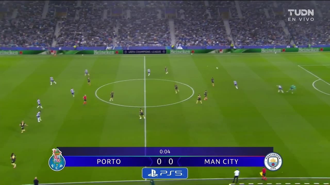 ¡Inicia el partido! Porto vs. Manchester City de Champions League ¡En vivo!