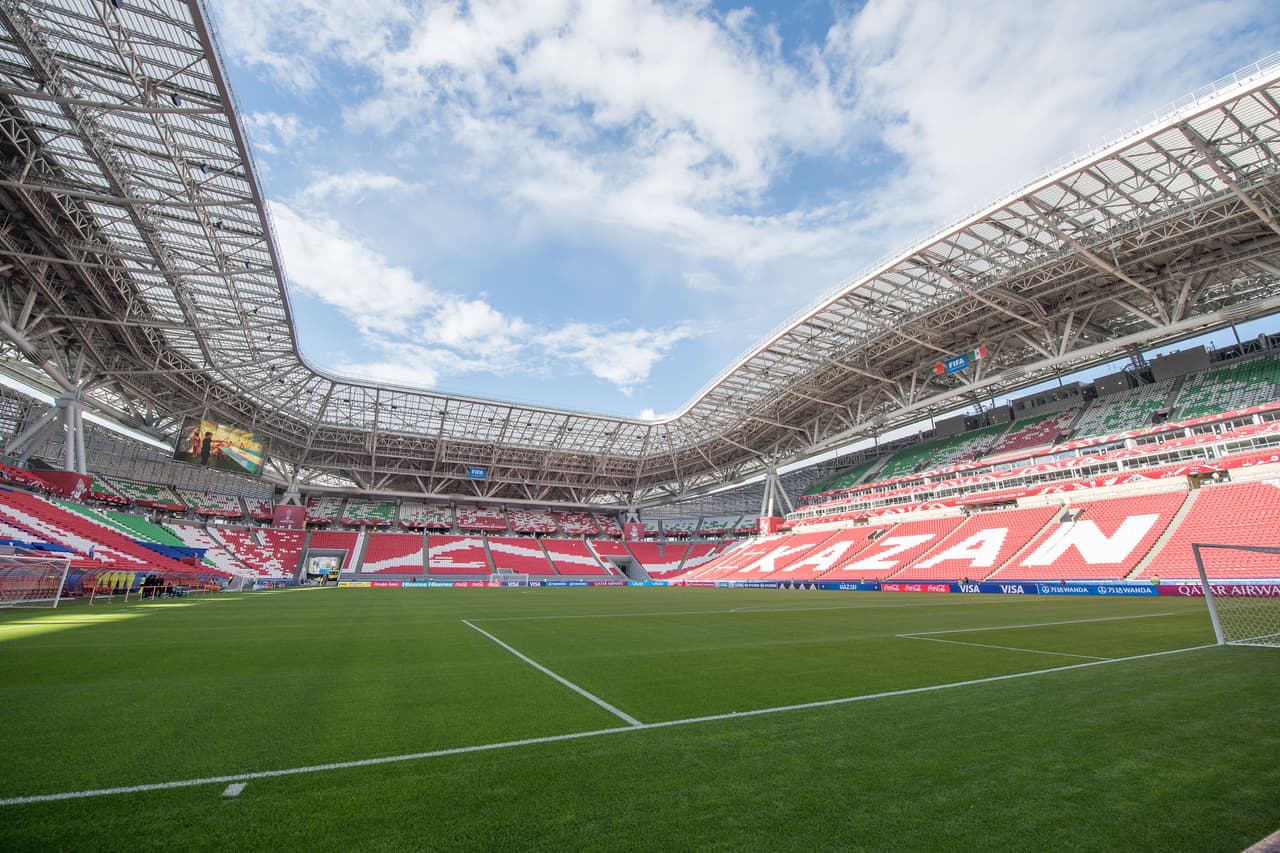 Un césped en prfectas condiciones y un clima favorable recibieron a los jugadores de Portugal, este sábado.