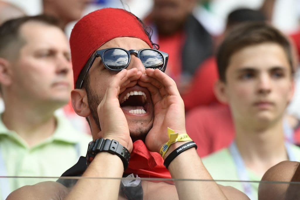 Los seguidores de Egipto y Arabia Saudita disfrutan de su último partido en su tercera presentación en el grupo A del Mundial de Rusia 2018.