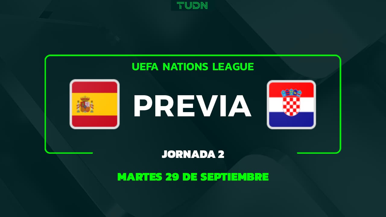 A qué hora y dónde ver España vs. Croacia, partido de la UEFA Nations League