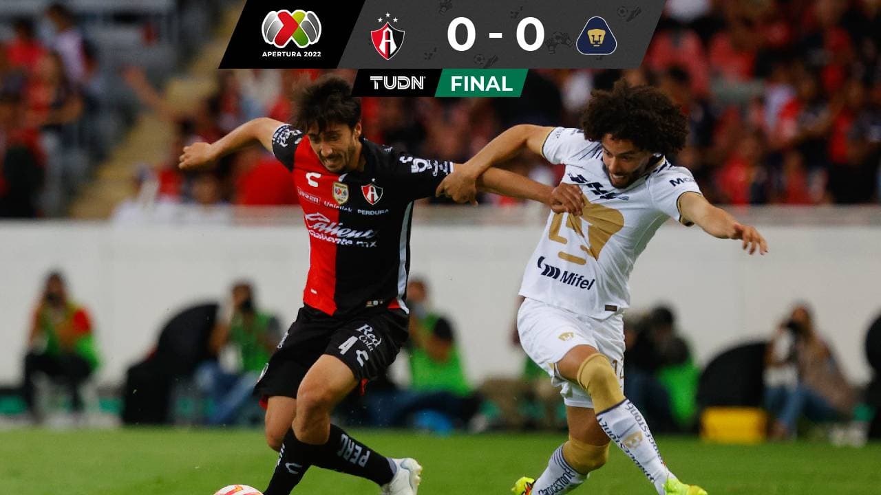 No se cansaron de fallar... Atlas y Pumas se anulan en el Jalisco