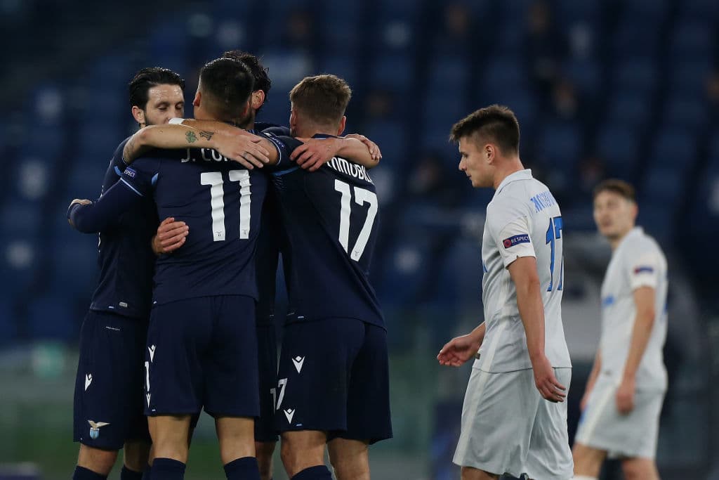 Immobile (3’, 55’) y Parolo (22’) marcaron los del Lazio en el 3-1 al Zenit; Dzyuba (25’) descontó.