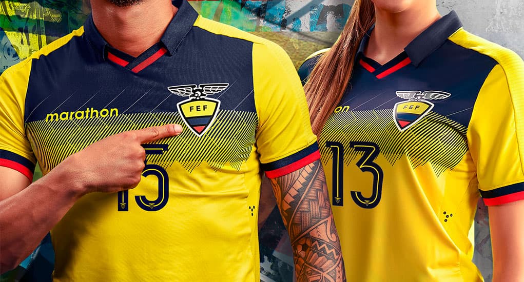 La selección de Ecuador ya tiene playera para estrenar en el Mundial Sub-20 de Polonia y en la Copa América de Brasil 2019. Su prenda titular cuenta con un gran rectángulo azul en el pecho que finaliza con un diseño de líneas en zig-zag. Por su parte, la novedad más grande será en la suplente con el escudo totalmente blanco sobre un azul oscuro.